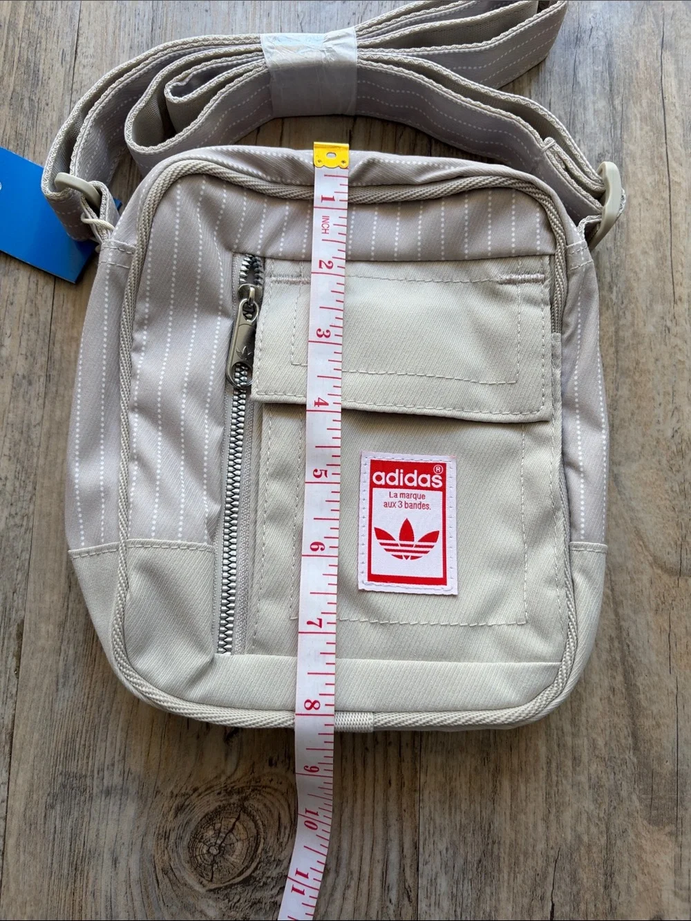 adidas Originals Beige Mini Messenger Crossbody Bag